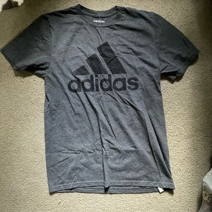 grey & black adidas tee
